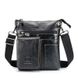 Компактна шкіряна сумка через плече T0039 бренду Bull Чорний