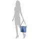 Женская сумка из качественного кожезаменителя LASKARA (ЛАСКАРА) LK10197-denim-blue Синий