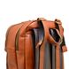 Мужской кожаный городской рюкзак рыжий с коричневым GB-7340-3md TARWA Коричневый