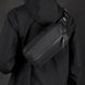 Класична текстильна сумка на пояс Confident AT08-2121A Чорний