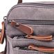 Компактная мужская сумка из плотного текстиля 21244 Vintage Серая