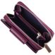 Практичний вертикальний портмоне для жінок з монетницею на блискавці з натуральної шкіри флотар CANPELLINI 21601 Фіолетовий