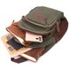 Практичный рюкзак из полиэстера с большим количеством карманов Vintage 22145 Оливковый