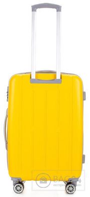 Невелика пластикова валіза жовтого кольору WITTCHEN V25-10-812-60, Жовтий