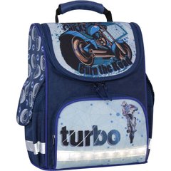 Рюкзак школьный каркасный с фонариками Bagland Успех 12 л. синий 551 (00551703) 80217035