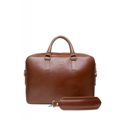 Натуральная кожаная деловая сумка Briefcase 2.0 светло-коричневый Blanknote TW-Briefcase-2-kon-ksr