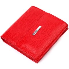 Яркое женское портмоне из натуральной кожи KARYA 21316 Красный