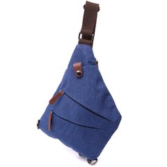 Модна чоловіча сумка через плече з текстилю Vintage 22199 Синій