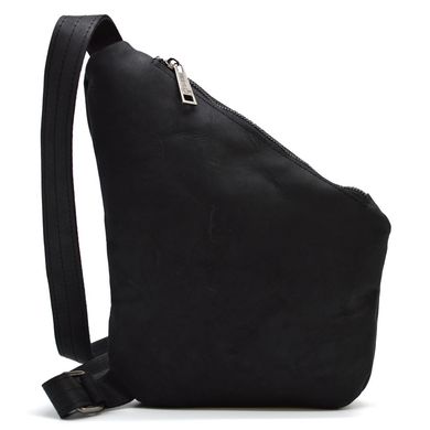 Рюкзак косуха на одно плечо TARWA RAG-6402-4lx crazy с наппой Черный