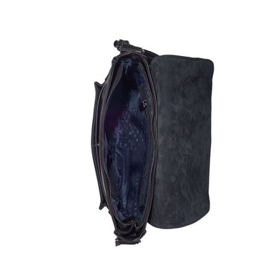 Мужская кожаная сумка через плечо с ручкой, подкладка - кожа TARWA, GA-6046-1md Черный