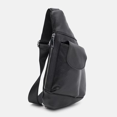 Мужской кожаный рюкзак через плечо Keizer k1712bl-black