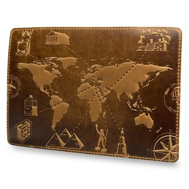 Руда дизайнерська обкладинка для паспорта, колекція "7 wonders of the world"