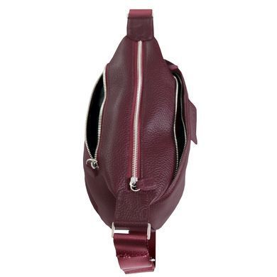 Жіноча сумка з натуральної шкіри 1556F Vip Collection бордова 1556.DR.FLAT