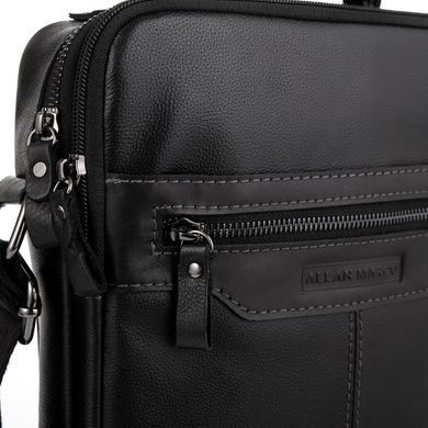 Мужская черная сумка через плечо Allan Marco RR-4083A Черный