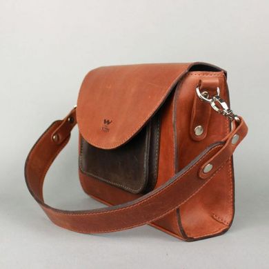 Жіноча шкіряна сумка Liv коньячно-коричнева вінтажна Blanknote TW-Liv-kon-brw-crz