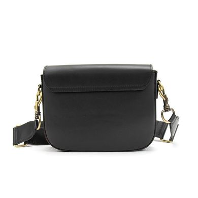 Женская маленькая сумочка на широком ремешке Firenze Italy F-IT-061A Черный