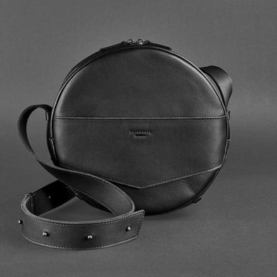 Кругла сумка-рюкзак maxi Графіт - чорна Blanknote BN-BAG-30-g
