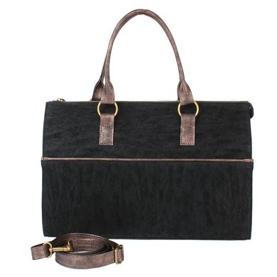 Женская сумка из качественного кожезаменителя LASKARA (ЛАСКАРА) LK10199-black-bronze Черный