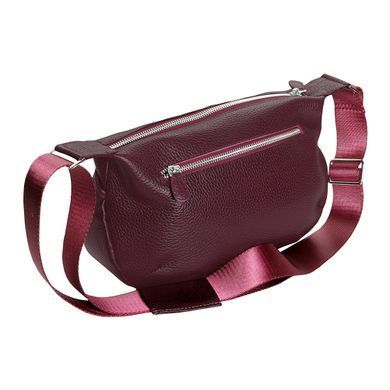 Жіноча сумка з натуральної шкіри 1556F Vip Collection бордова 1556.DR.FLAT