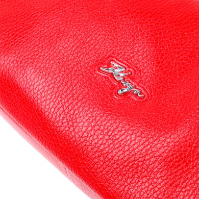 Яскрава жіноча сумка багет KARYA 20837 шкіряна Червоний
