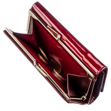 Класичний жіночий гаманець на кнопці ST Leather 18913 Бордовий