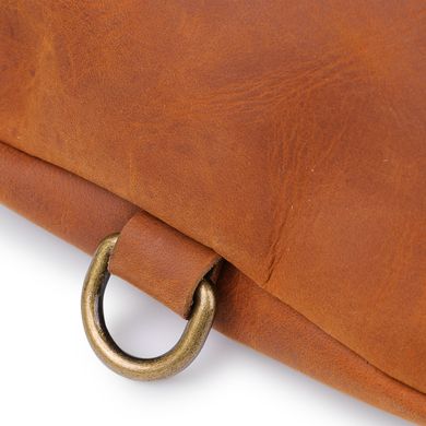 Кожаная мужская винтажная сумка на пояс Vintage 20371 Коричневый