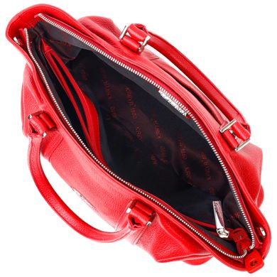 Красивая яркая женская сумка KARYA 20937 кожаная Красный