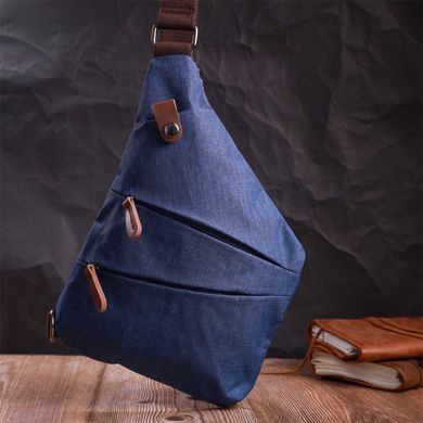 Модная мужская сумка через плечо из текстиля Vintage 22199 Синий