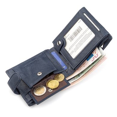 Чоловічий гаманець ST Leather 18333 (ST102) зручний Синій