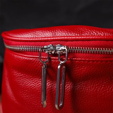 Женская полукруглая сумка через плечо из натуральной кожи 22081 Vintage Красная