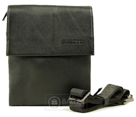 Небольшая мужская кожаная сумка TOFIONNO 00334, Черный