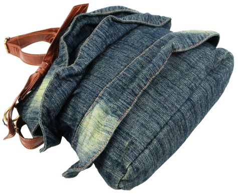 Женская джинсовая сумка Fashion jeans bag темно-синяя