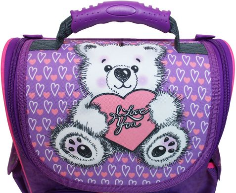 Рюкзак школьный каркасный с фонариками Bagland Успех 12 л. фиолетовый 377 (00551703) 80213687