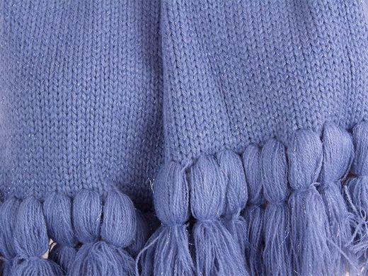 Світло-синій вовняний шарф для жінок ETERNO ES0206-13-blue, Блакитний
