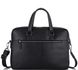 Класична чоловіча чорна шкіряна сумка Tiding Bag SM8-9824-1A Чорний