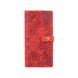 Дизайнерский кожаный тревел-кейс с красной матовой кожи, коллекция "Mehendi Art"