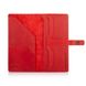 Дизайнерский кожаный тревел-кейс с красной матовой кожи, коллекция "Mehendi Art"