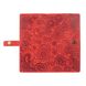 Дизайнерський шкіряний тревел-кейс з червоної матової шкіри, колекція "Mehendi Art"