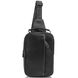 Мужская кожаная сумка-слинг черная Tiding Bag M35-1306A Черный