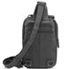 Мужская кожаная сумка-слинг черная Tiding Bag M35-1306A Черный