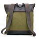 Ролл-ап городской рюкзак ткань канвас и лошадиная кожа TARWA RH-3462-4lx