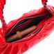 Яркая женская сумка багет KARYA 20837 кожаная Красный