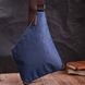 Модна чоловіча сумка через плече з текстилю Vintage 22199 Синій