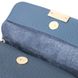 Отличная кожаная женская сумка с оригинальной плечевой лямкой Vintage 22402 Синяя