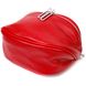 Жіноча напівкругла сумка через плече з натуральної шкіри 22081 Vintage Червона