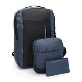 Сумка-rucksack Monsen C12227n синій текстиль чоловічий з регульованими ременями та гаманцем