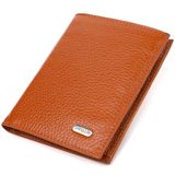 Стильний чоловічий гаманець вертикального формату з натуральної шкіри CANPELLINI 21754 Рудий фото
