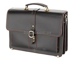 Надежный кожаный мужской портфель ручной работы 12266 Manufatto