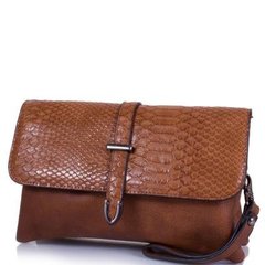 Жіноча сумка-клатч з якісного шкірозамінника AMELIE GALANTI (АМЕЛИ Галант) A991344-light-brown Помаранчевий