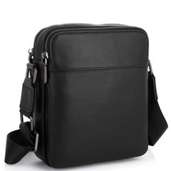 Чоловіча сумка через плече шкіряна Tiding Bag NA50-1570A Чорний
